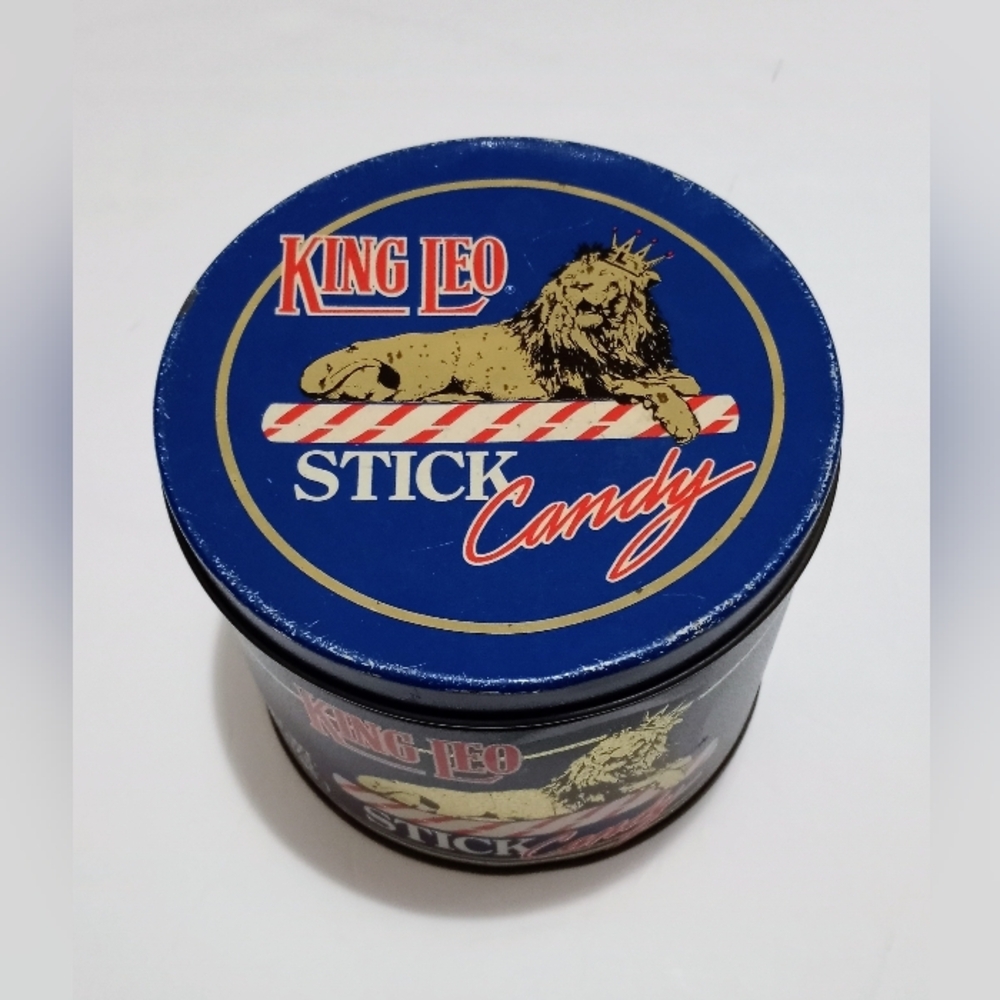 King Leo Stick Candy Vintage Tin